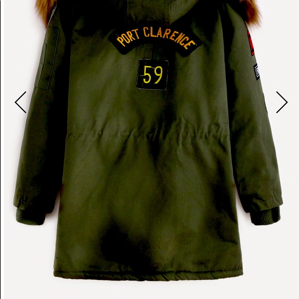 Shein Faux Fur Trim Parka - Picture 7 of 7